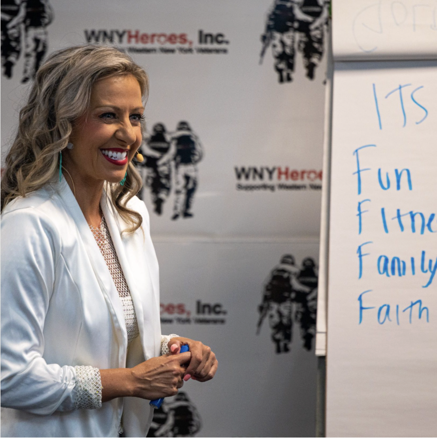 Krystalore Crews speaking at corporate event